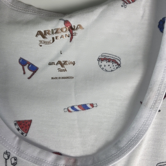 Arizona Jean CO Women's 4th Of JULY Racerback Tank Top Size Large - Picture 6 of 15